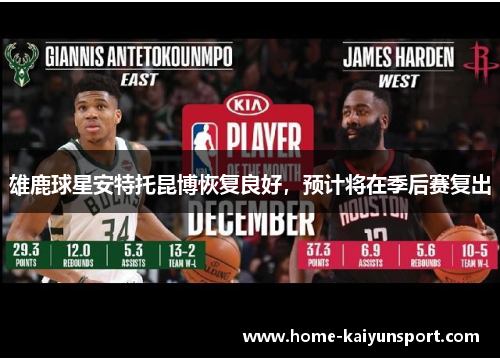 雄鹿球星安特托昆博恢复良好，预计将在季后赛复出